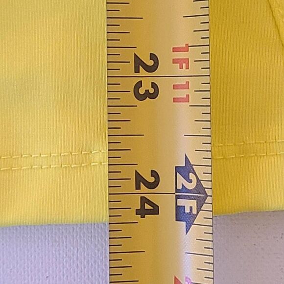 Lucky in Love Womens Yellow Long Sleeve Sun Protection Athletic Shirt Large - Picture 7 of 12